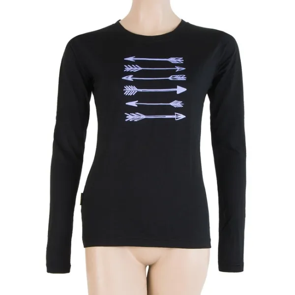  Žensko termo rublje SENSOR MERINO ACTIVE PT ARROWS dl. rukáv 17100056-00 CRNA 