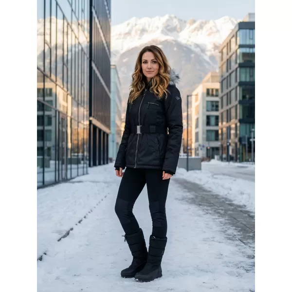  Ženska zimska jakna ALPINE PRO DOSOJINA LJCK202 CRNI 