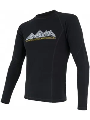 Muška termo majica dugih rukava SENSOR MERINO DF ADVENTURE 17200032 CRNA