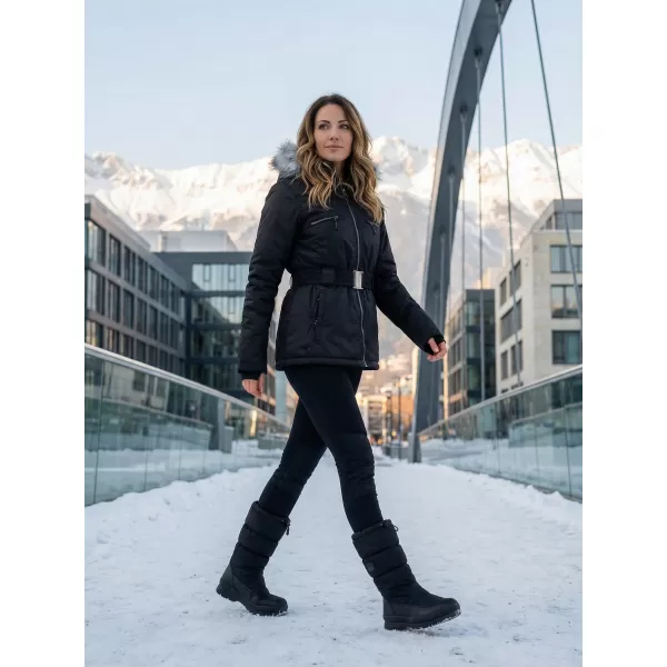  Ženska zimska jakna ALPINE PRO DOSOJINA LJCK202 CRNI 