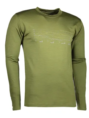 Muška termo majica s dugim rukavima SENSOR MERINO ACTIVE PT TRACK 17200027 SAFARI