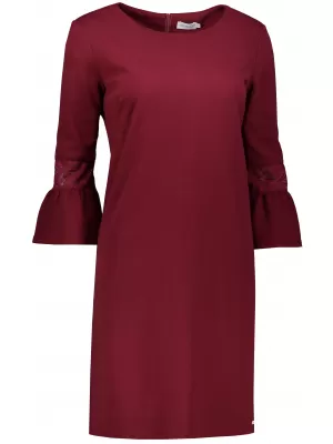 Haljina NUMOCO MARGARET A190-8 BURGUNDIJSKI