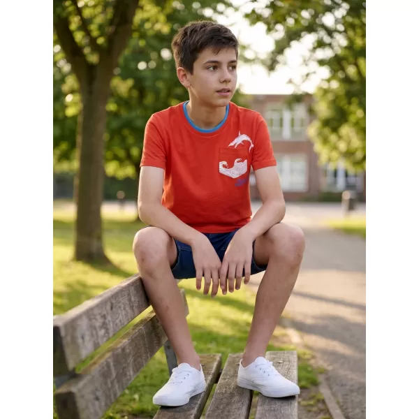  Majica za dječake SAM 73 CALVINO KTSN177 NARANČA 
