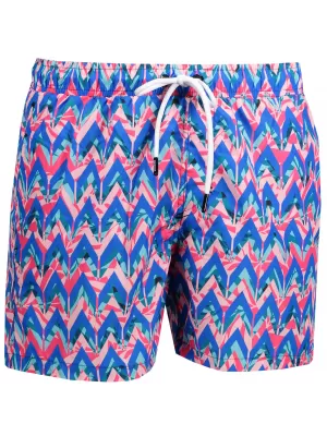 Kratke hlače OMBRE AW151 PLAVI/KORALJ