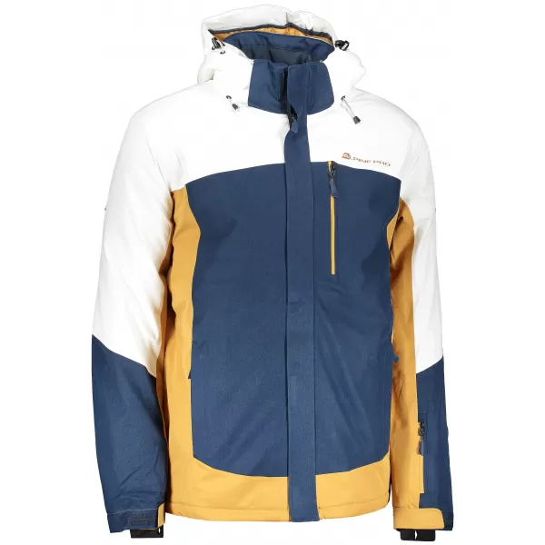  Muška skijaška jakna ALPINE PRO SARDAR 3 MJCP369 BIJELA 