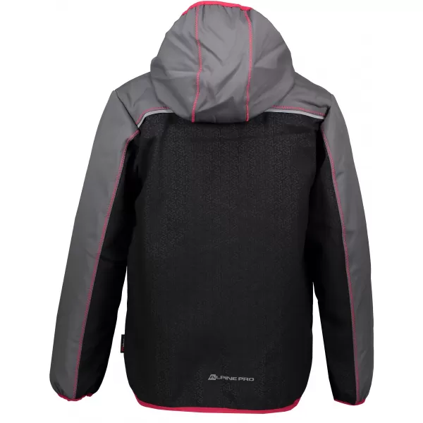 Dječja softshell jakna ALPINE PRO STORMO 2 KJCP146 SIVA/RUŽIČASTA 