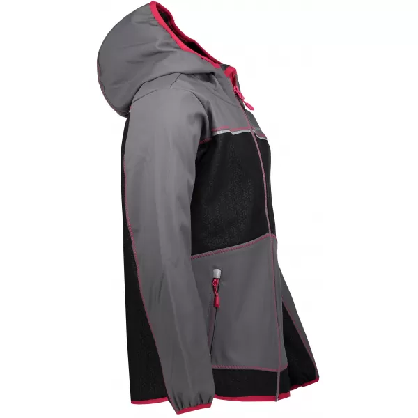  Dječja softshell jakna ALPINE PRO STORMO 2 KJCP146 SIVA/RUŽIČASTA 