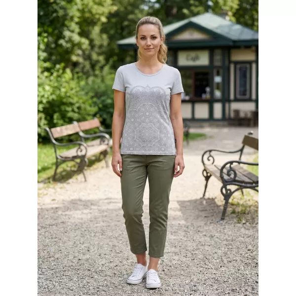  Ženska majica s kratkim rukavima SAM 73 LTSP531 SVIJETLO SIVE BOJE 
