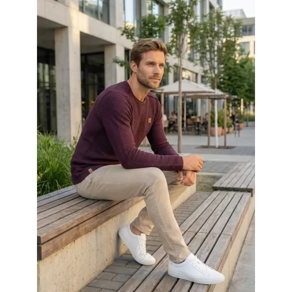  Muški pulover ALTISPORT QUOD MPLR079 TAMNOCRVENA 