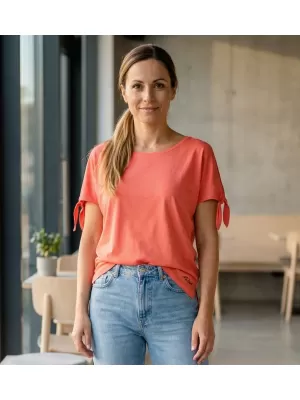 Ženska majica kratkih rukava ALTISPORT NIALA LTSR671 NARANČA