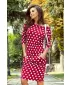 Ženska haljina numeco a13-111 bijela polka numuco1