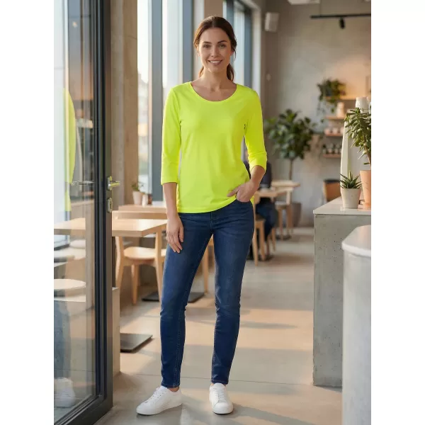  Ženska majica s 3/4 rukavima ALTISPORT MARAXA LTSR670 ŽUTA BOJA 