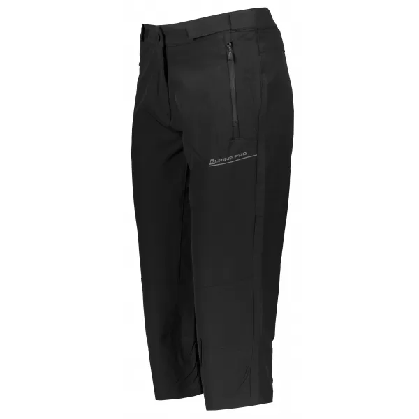  Ženske 3/4 hlače ALPINE PRO HYDA LPAR385 CRNI 