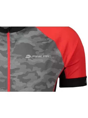 Dres za bicikle ALPINE PRO MARK MTSR461 SIVA/CRVENA