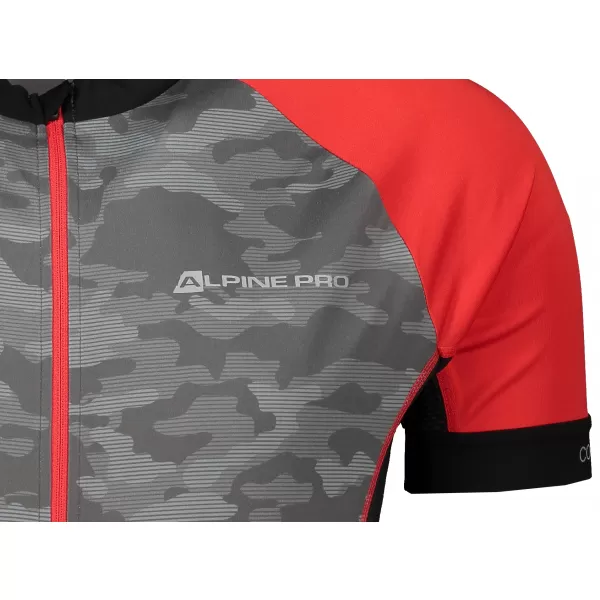  Dres za bicikle ALPINE PRO MARK MTSR461 SIVA/CRVENA 