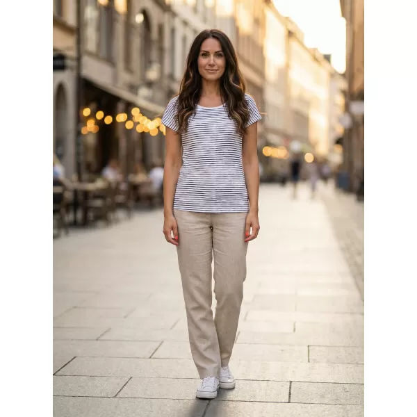  Ženska majica kratkih rukava ALTISPORT GOBNATA LTSR640 BIJELA 