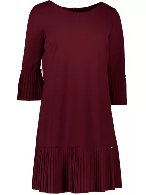 Haljina NUMOCO LUCY A228-4 BURGUNDIJSKI