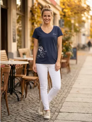 Ženska majica kratkih rukava ALTISPORT CYRA LTSR637 PLAVA