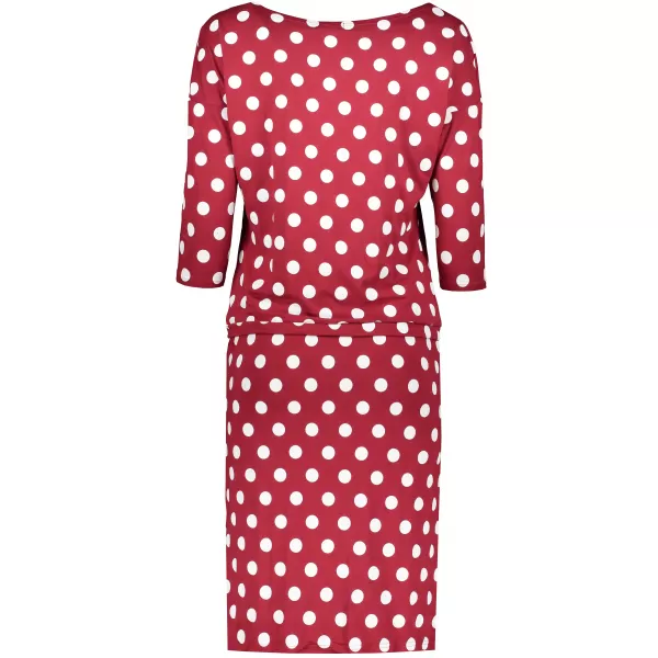  Ženska haljina numeco a13-111 bijela polka numuco1 