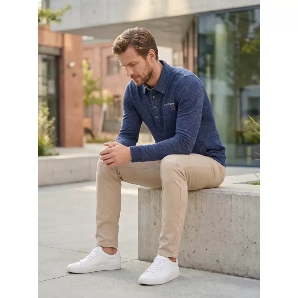  Muški sweatshirt KIXMI JASPER TAMNOPLAVI ODSJAJI 