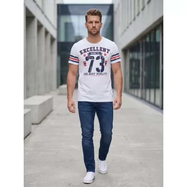 Muški majica s kratkim rukavima SAM 73 MT 762 BIJELA 