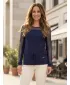 Ženski sweatshirt KIXMI JANET TAMNO PLAVA