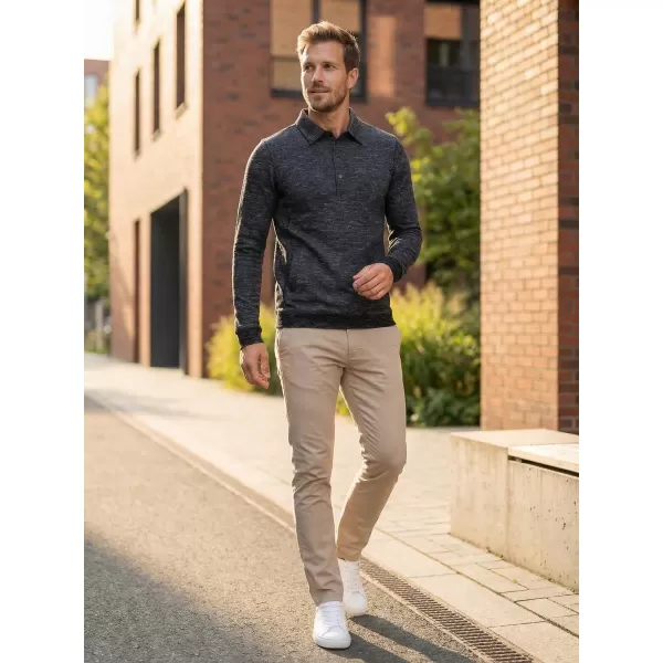  Muški sweatshirt KIXMI JASPER CRNO ISTICANJE 