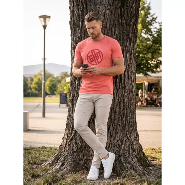  Muški majica s kratkim rukavima SAM 73 ALIF MTSR487 CRVENI 