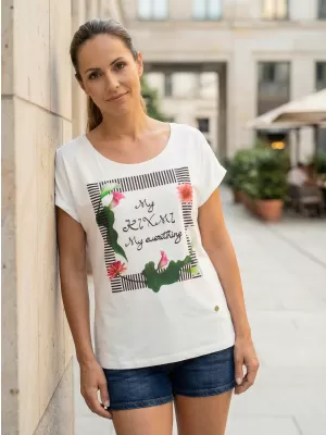 Ženska majica kratkih rukava KIXMI JENNY BIJELA