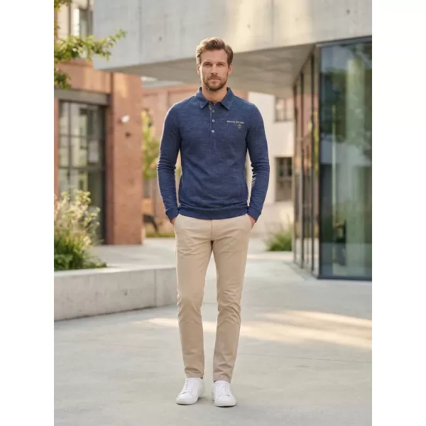  Muški sweatshirt KIXMI JASPER TAMNOPLAVI ODSJAJI 