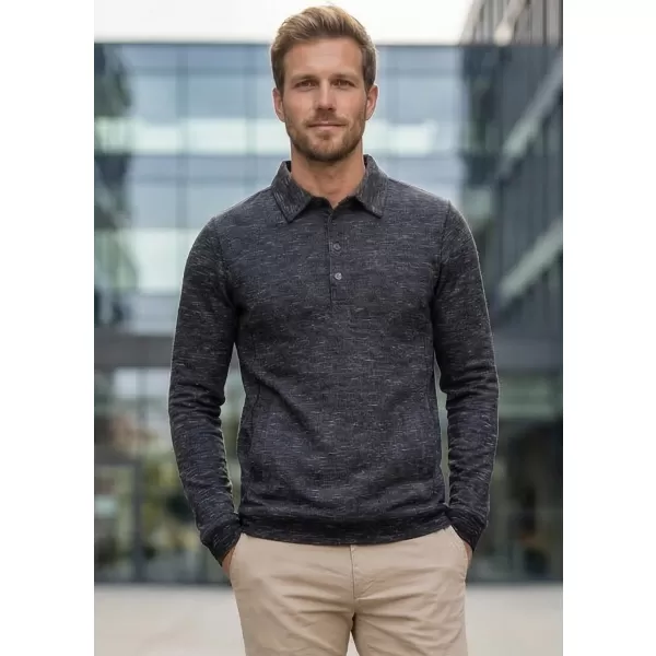  Muški sweatshirt KIXMI JASPER CRNO ISTICANJE 