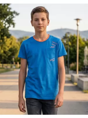 Dječak t -majica s kratkim rukavima SAM 73 KTSR257 PLAVI