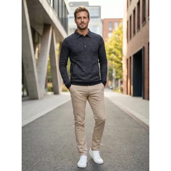  Muški sweatshirt KIXMI JASPER CRNO ISTICANJE 