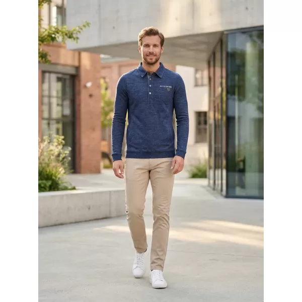  Muški sweatshirt KIXMI JASPER TAMNOPLAVI ODSJAJI 