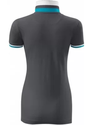 Ženska majica s kragnom MALFINI PREMIUM COLLAR UP 257 SVIJETLI ANTRACIT