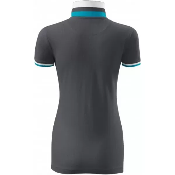  Ženska majica s kragnom MALFINI PREMIUM COLLAR UP 257 SVIJETLI ANTRACIT 