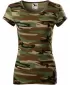 Ženska majica kratkih rukava MALFINI CAMO PURE 122 KAMUFLAŽNO SMEĐA