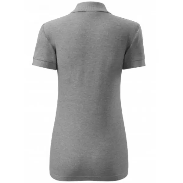  Ženska majica s kragnom MALFINI COTTON 213 TAMNO SIVI ODSJAJI 