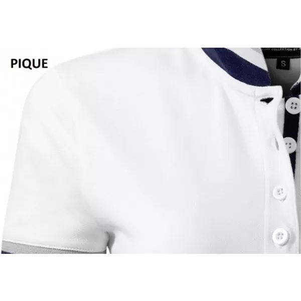  Muška majica s kragnom MALFINI PREMIUM COLLAR UP 256 BIJELA 