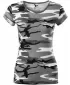 Ženska majica kratkih rukava MALFINI CAMO PURE 122 MASKIRNO SIVA