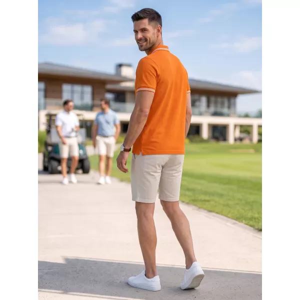  Muška majica s kragnom MALFINI URBAN 219 NARANČASTA 