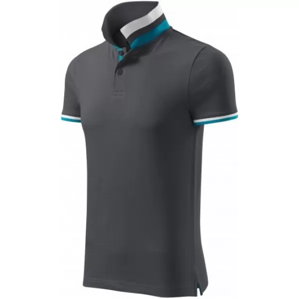  Muška majica s kragnom MALFINI PREMIUM COLLAR UP 256 SVIJETLI ANTRACIT 