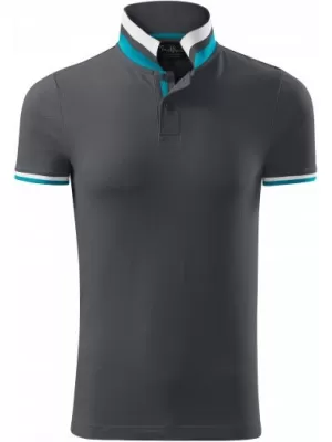 Muška majica s kragnom MALFINI PREMIUM COLLAR UP 256 SVIJETLI ANTRACIT