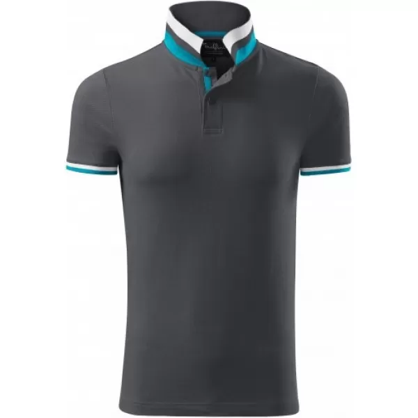  Muška majica s kragnom MALFINI PREMIUM COLLAR UP 256 SVIJETLI ANTRACIT 