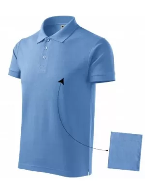 Muška majica s kragnom MALFINI COTTON 212 NEBESKO PLAVO