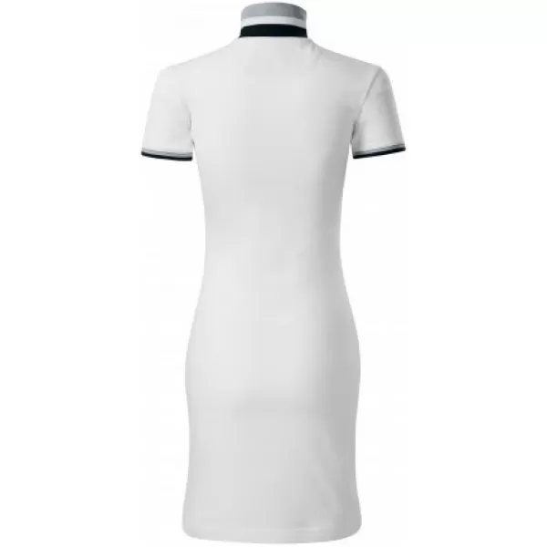  Ženska haljina sa kragnom MALFINI PREMIUM DRESS UP 271 BIJELA 