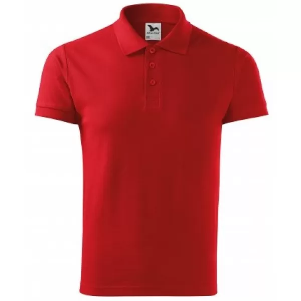  Muška majica s kragnom MALFINI COTTON 212 CRVENA 