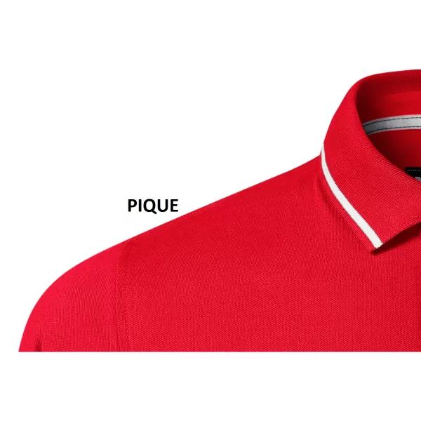  Muška majica s kragnom MALFINI PREMIUM PERFECTION PLAIN 251 CRVENA FORMULA 