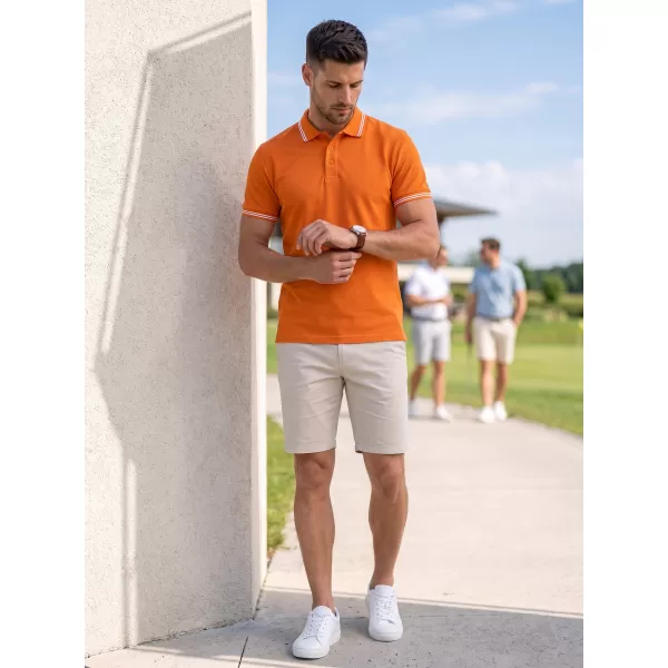 Muška majica s kragnom MALFINI URBAN 219 NARANČASTA 