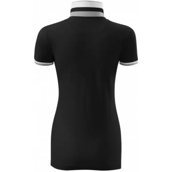  Ženska majica s kragnom MALFINI PREMIUM COLLAR UP 257 CRNA 